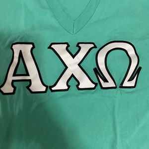 Alpha chi omega letters shirt
